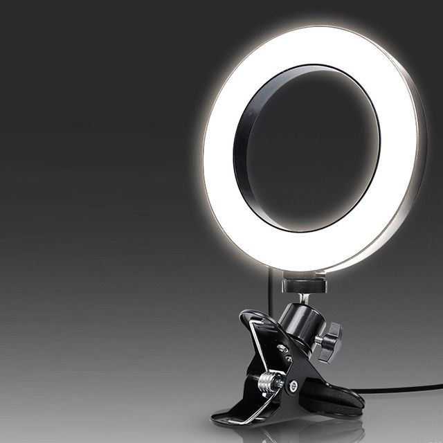 LED 링라이트 16cm 집게형 거치대 스탠드 카 IF875