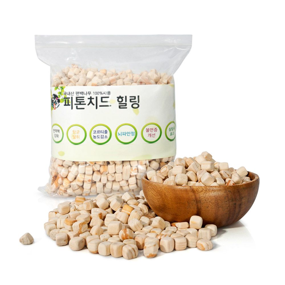 국내산 편백나무 큐브칩 1kg
