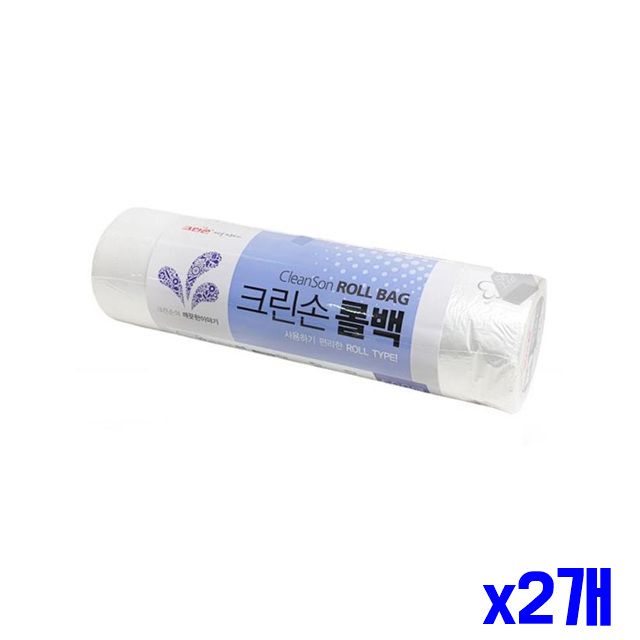 롤타입 x2개 500매입 33X45cm 비닐백 대 비닐위생백