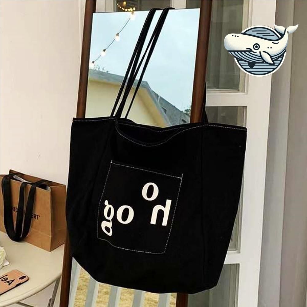캐주얼 에코 프린팅 여성 숄더백 데일리 에코백