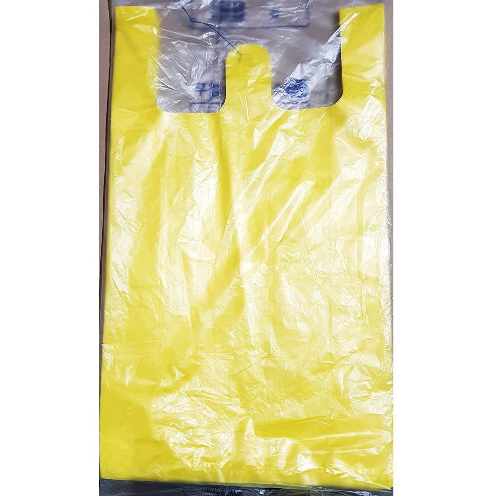 업소용 식당 비닐 쇼핑백 노란색 37 x46cm 70매 X10