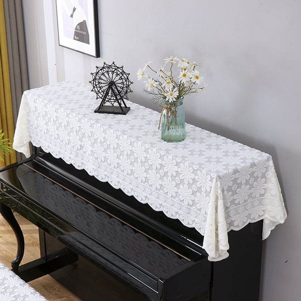 레이스피아노덮개 레이스 피아노 덮개 90 x 200cm