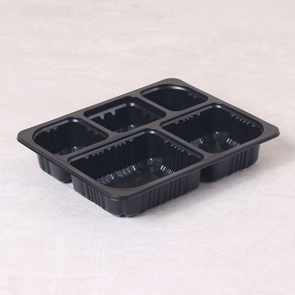 PP실링용기 JH 23194-5A 블랙 600개 일회용 포장용기