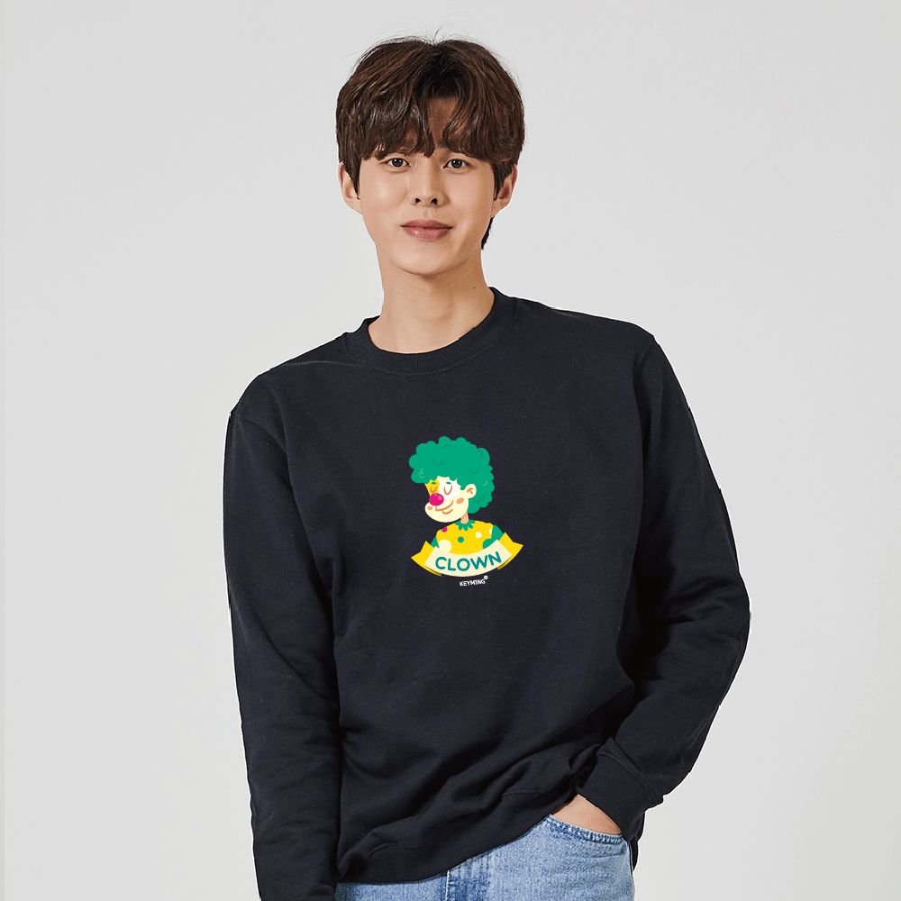 키밍 CLOWN 그래픽 맨투맨코디 후드티