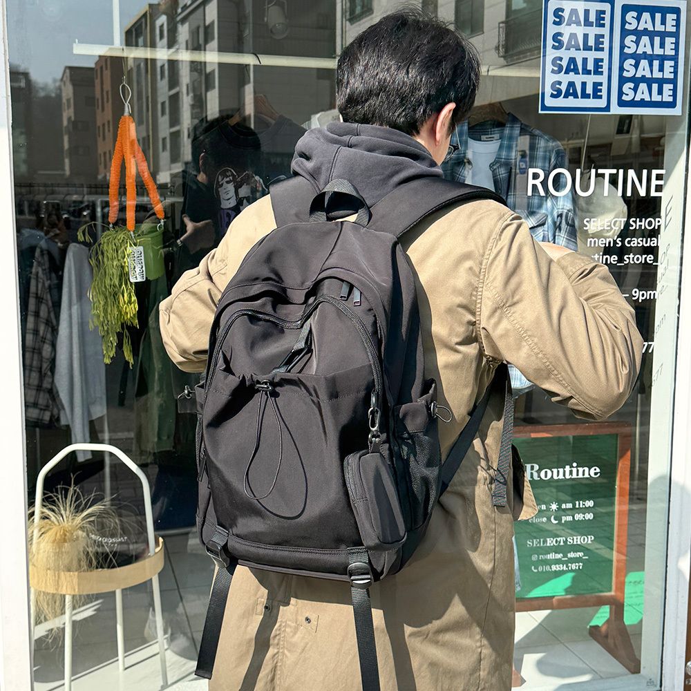 캐주얼 백팩 남녀공용 가방 데일리 포켓 노트북용