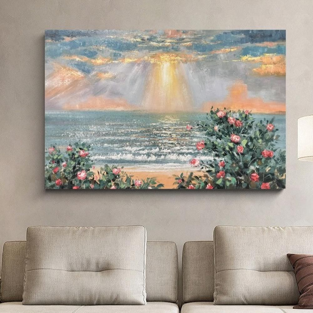 인테리어 3D 장미 캔버스 아트 프레임 B 100x70cm