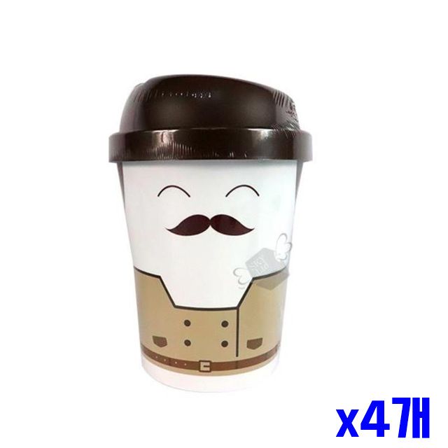 쓰레기통 중 휴지통 신사 커피컵 다용도휴지통 x4개