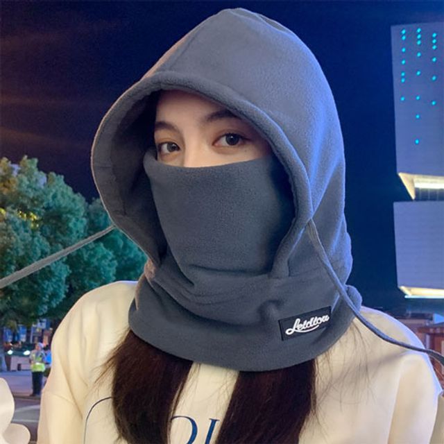 은창)남녀공용 딥 후드 바라클라바 비니 모자 니트