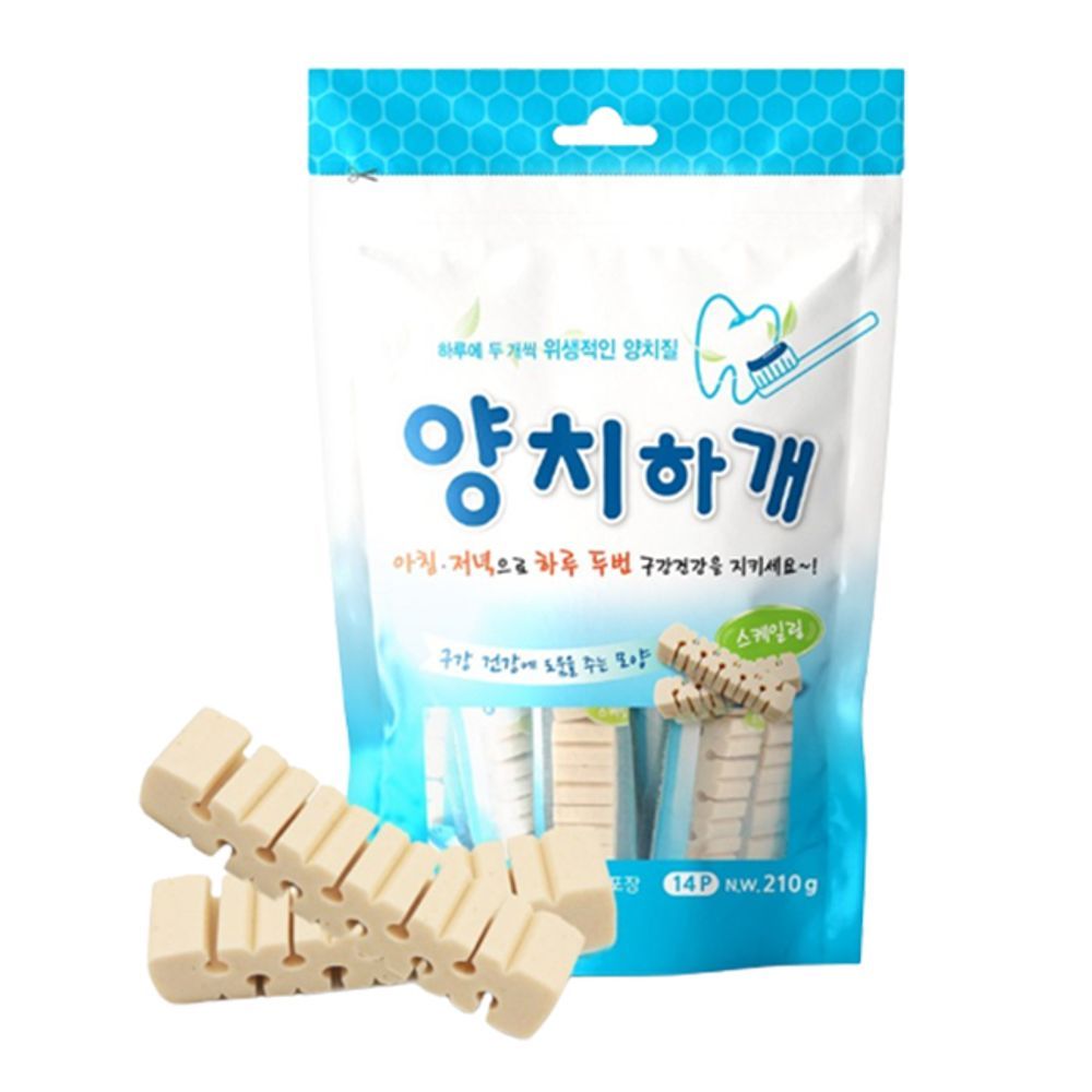 강아지 스케일링 양치껌 일상 14P 반려견 입냄새 치석
