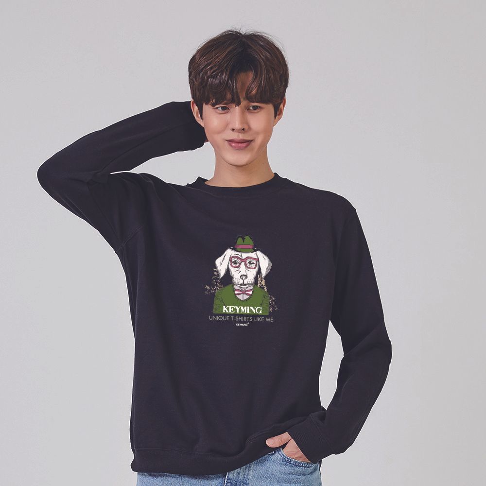 키밍 Mr Dog 강아지 맨투맨 후드