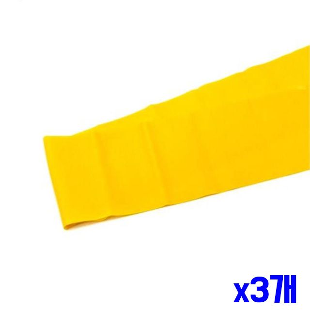 밴드 x3개 옐로우 초급자용 라텍스 스트레칭 홈트