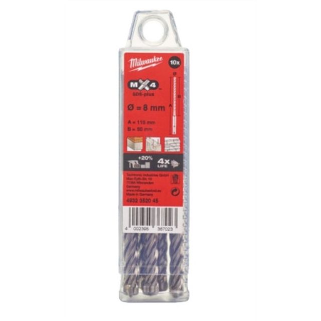 드릴비트 SDS+ 4날 드릴비트 SDS+ 4날 GEN2 8x115mm