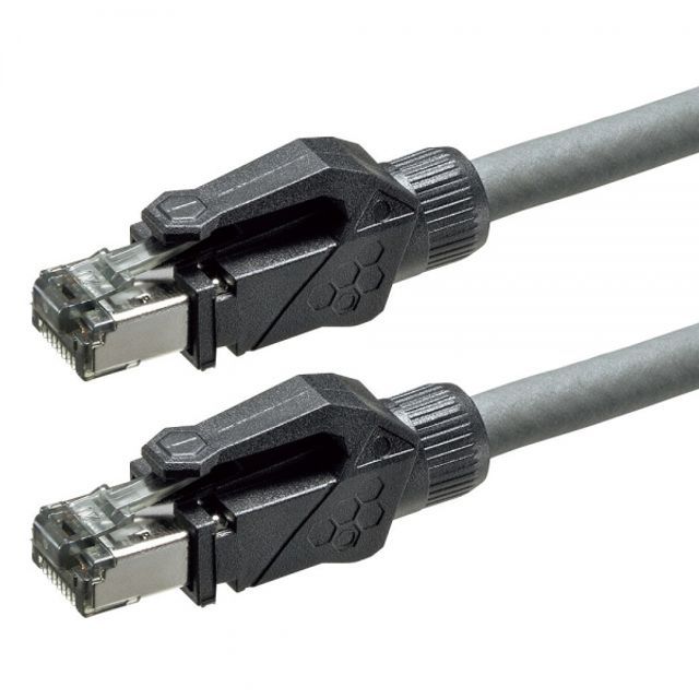KB-T6ASTP-01GY CAT.6A STP 산업용 랜 케이블 1m