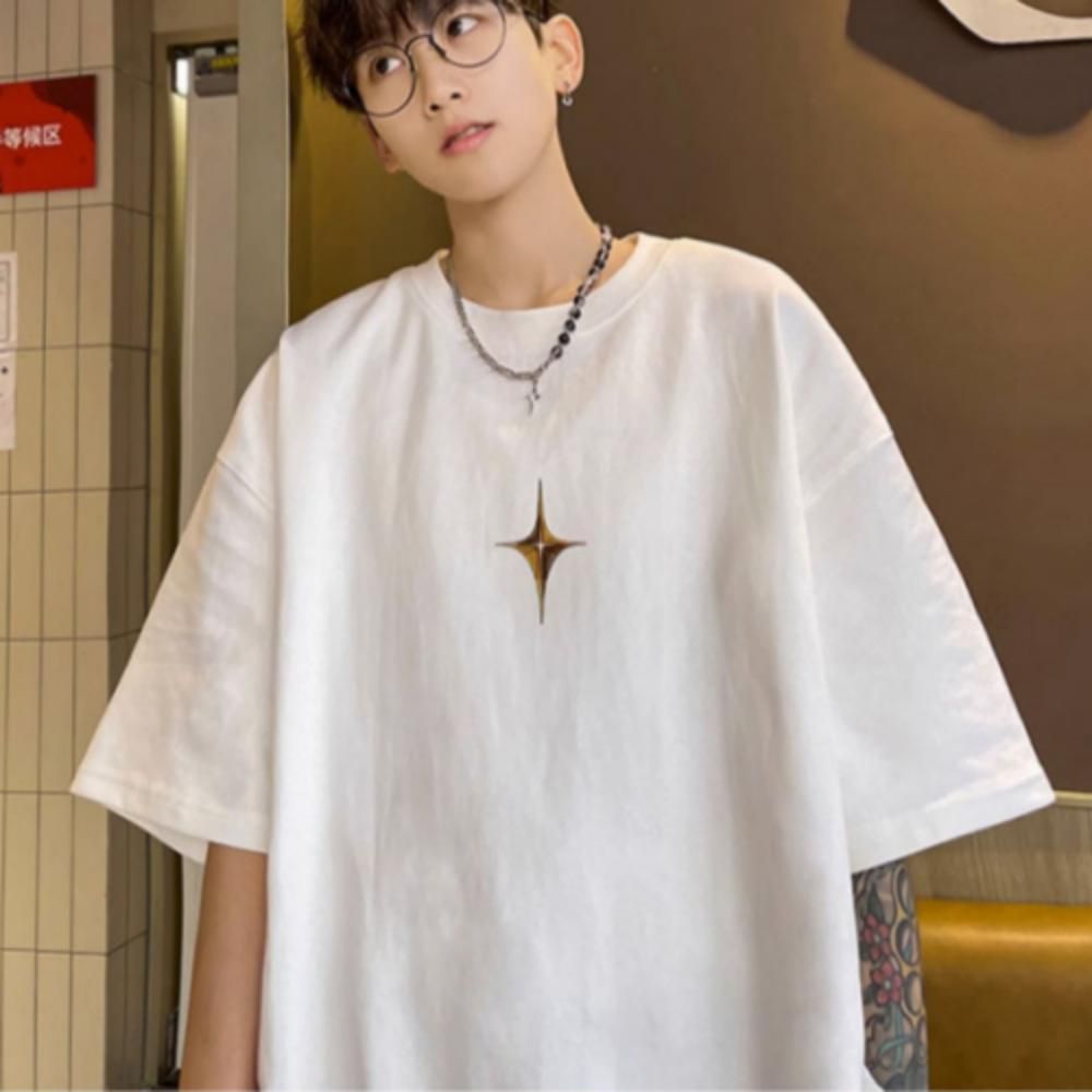 티셔츠 반팔 면 오버핏 남성 여름 데일리 캐주얼