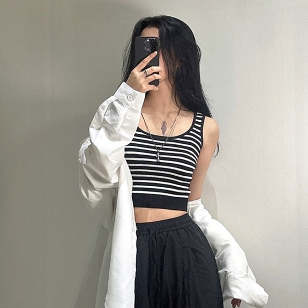 STYLELUX 옷 W 티 레이어드 단가라 심