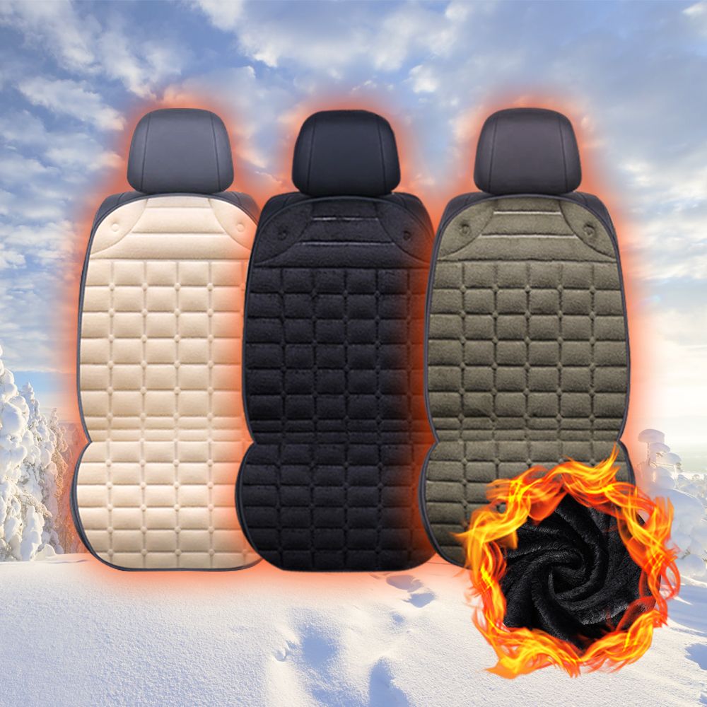 차량용 카시트 겨울 극세사 보온 커버 방석
