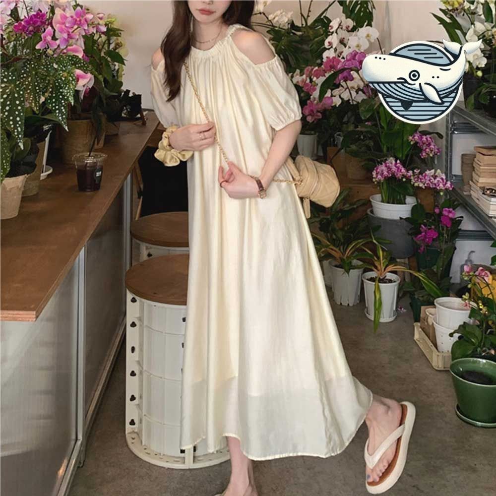 여행 필수 여름 롱드레스 트렌디한 소매 디자인