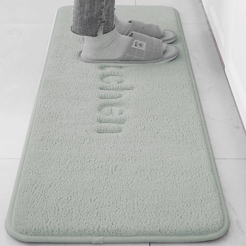 발매트 120x40cm 민트그레이 부드러운 논슬립 부엌
