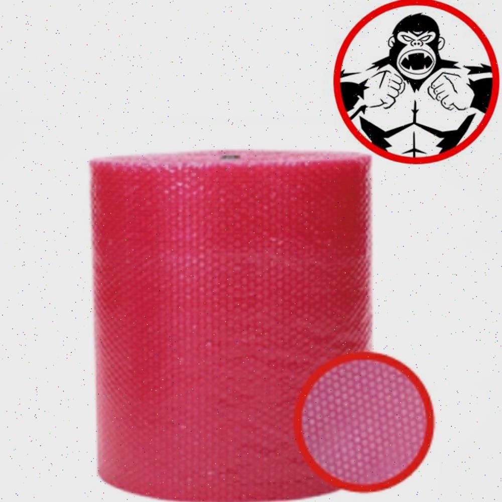 튼튼 포장부자재 0.4T 핑크 정전기방지 에어캡 50cm