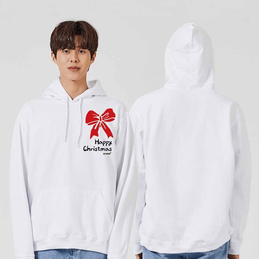 오직 리본 크리스마스 맨투맨 후드