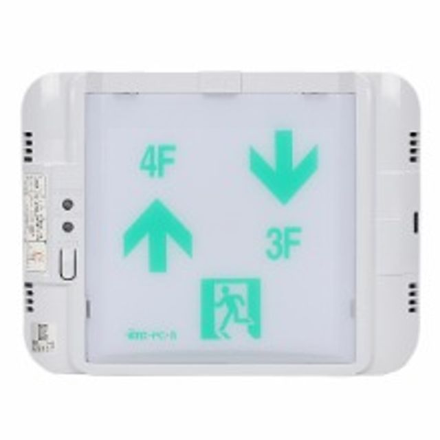 LED 벽부형 계단 통로 유도등 소형 단면 좌상 4F 우
