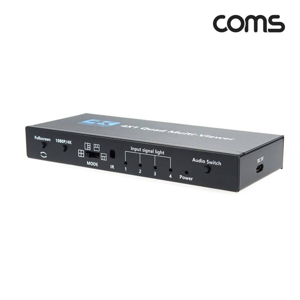 Coms HDMI 화면분할기 41 멀티뷰어 4K 30Hz