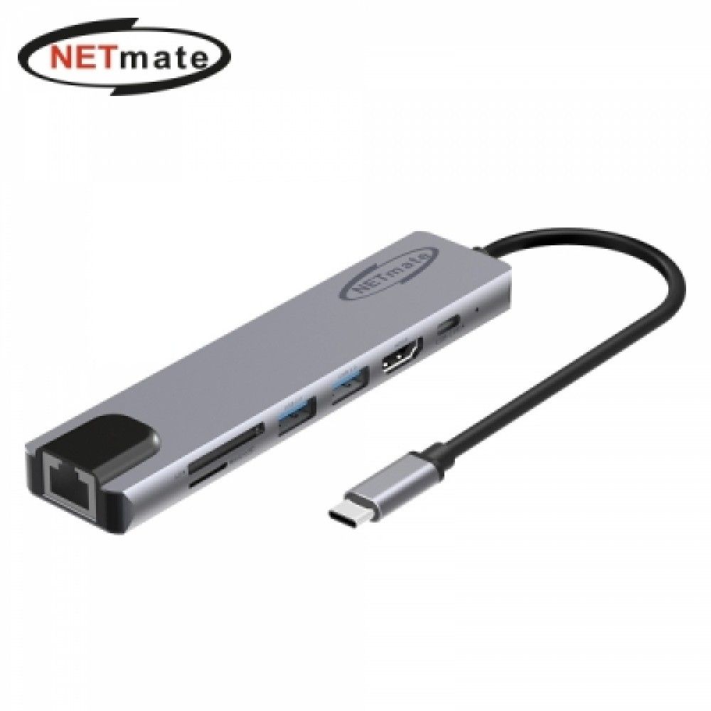 넷메이트 NMJSTCM02 USB Type C 7 in 1 멀티 허브