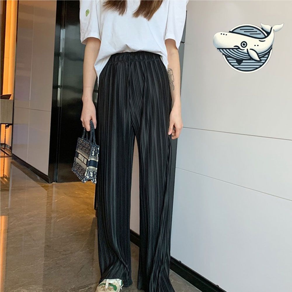 여름 시원한 스트라이프 와이드팬츠 편안한