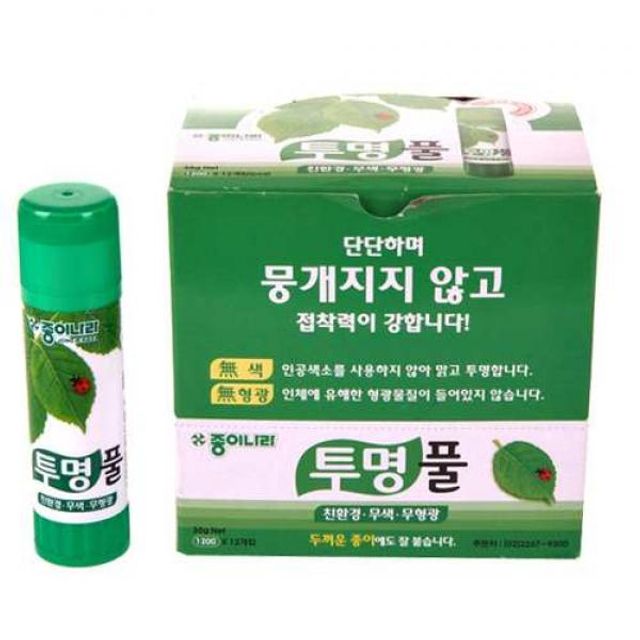 투명딱풀 35g 12개입