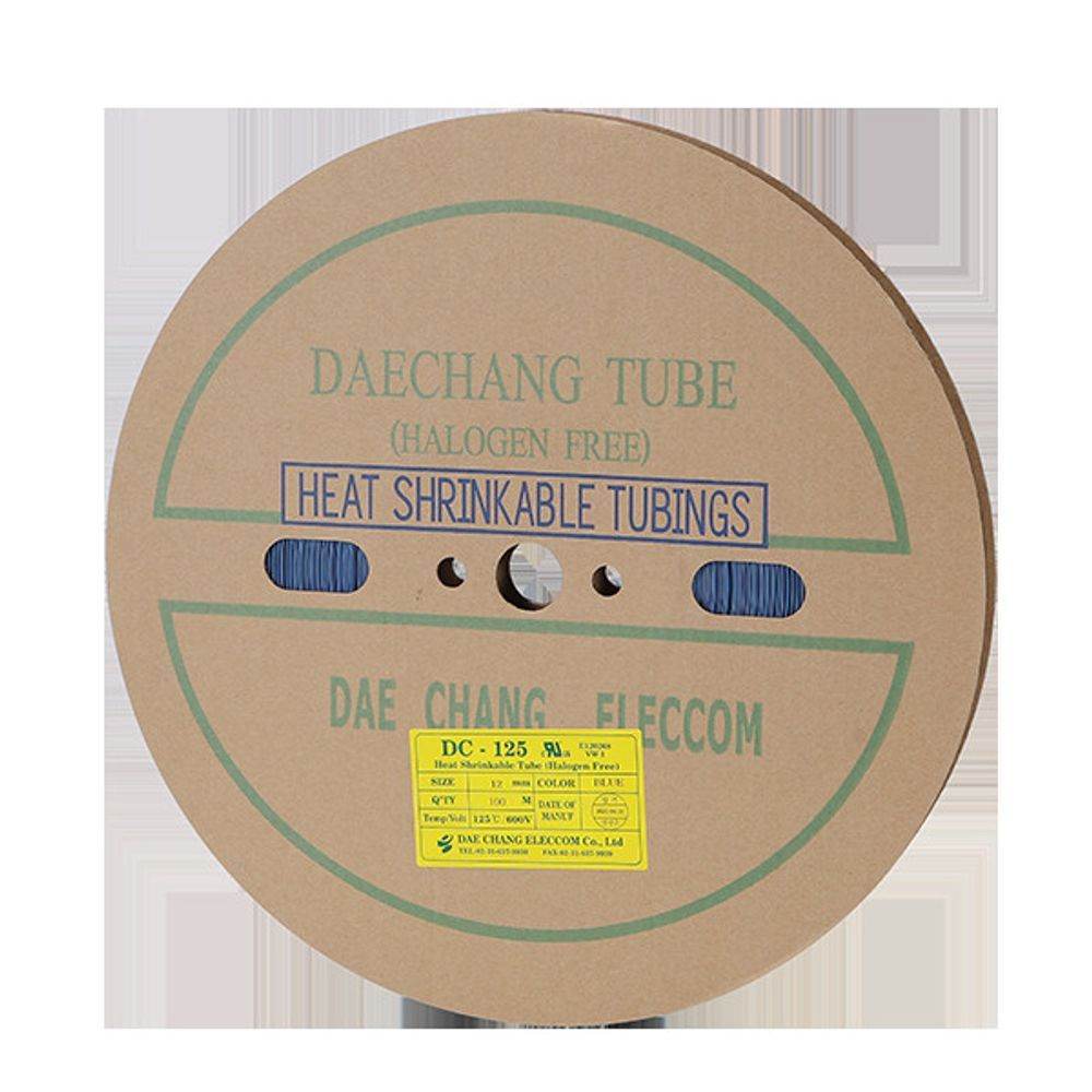 수축튜브 12MM 100M 청색 1롤