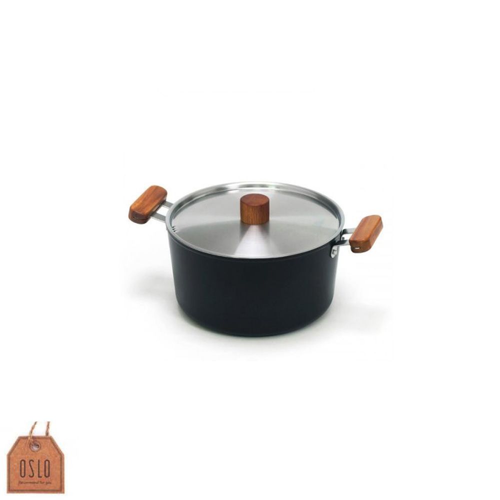 우드 손잡이 양수냄비 ih 24cm 에코라믹 찌개