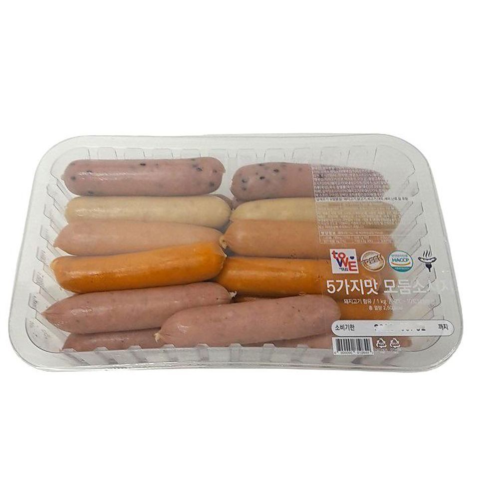 미트벨리 팜스쿡 5가지 모둠 소시지 1KG