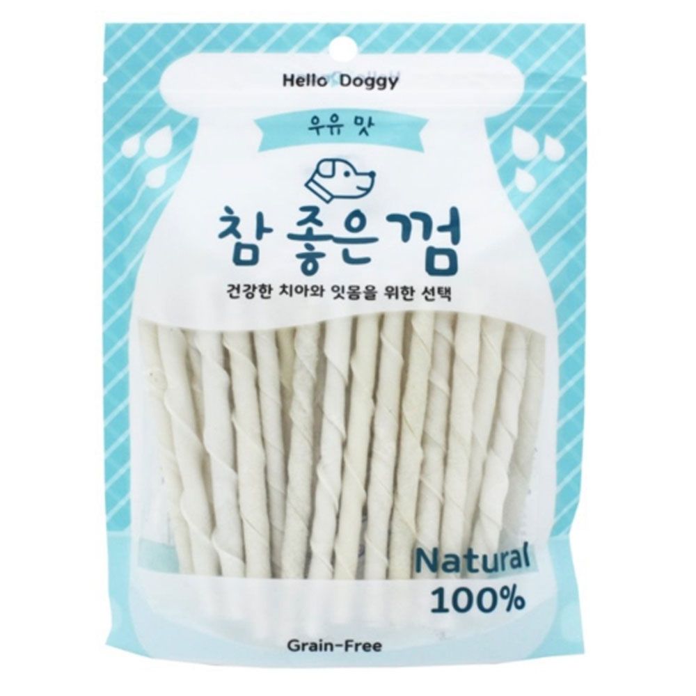 참좋은 우유맛 껌 45p 6개 강아지 스틱껌 밀크껌 간식