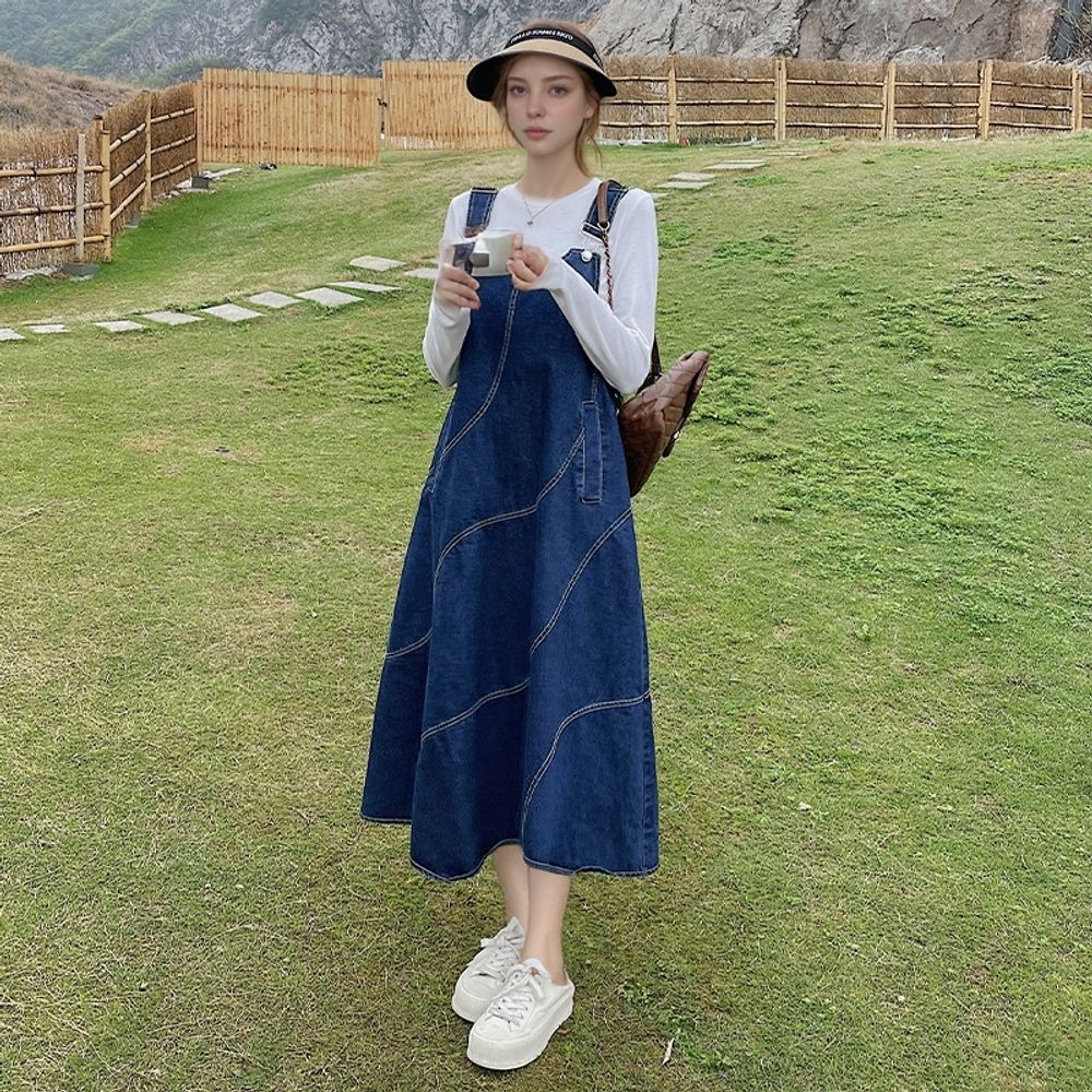 쥬디제이 데님원피스 청원피스 A라인원피스