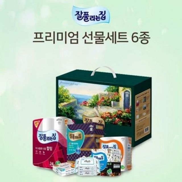 화장지 잘풀리는집 물 휴지 6종 세트 롤