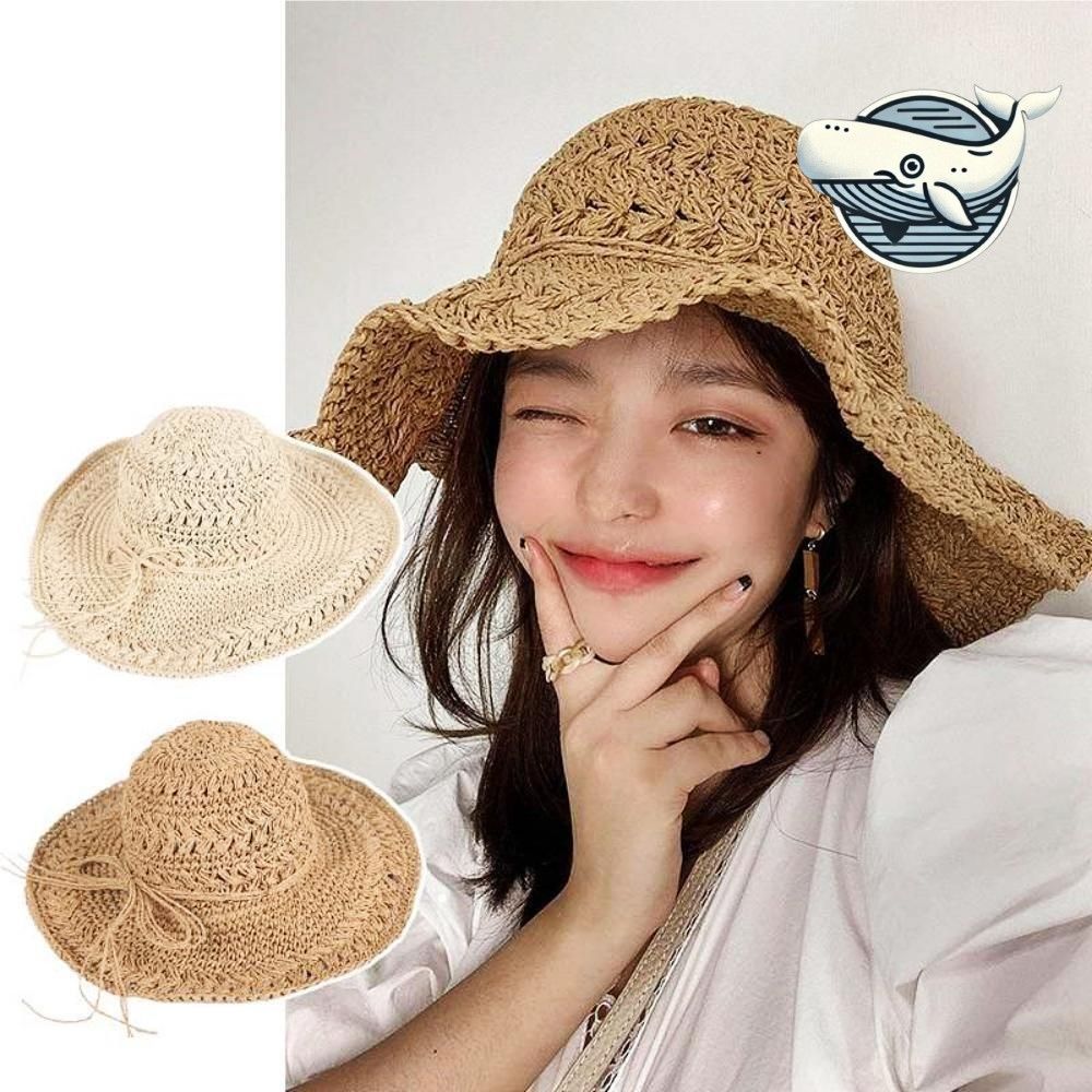 여름 비치 밀짚 햇 백사장 모자 여름 즐기기