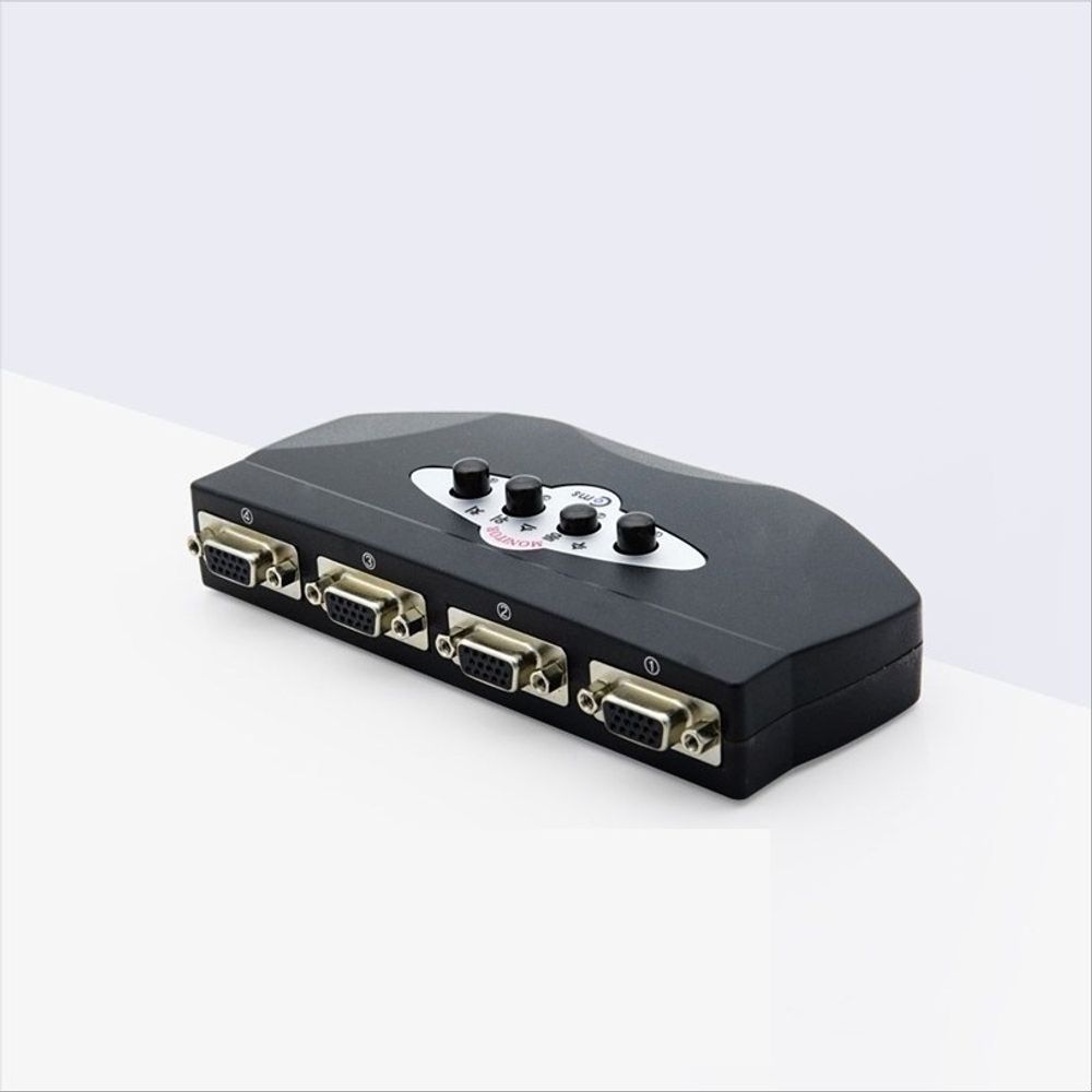 모니터 선택기 4대1 공유기 스위치 4포트 VGA RGB