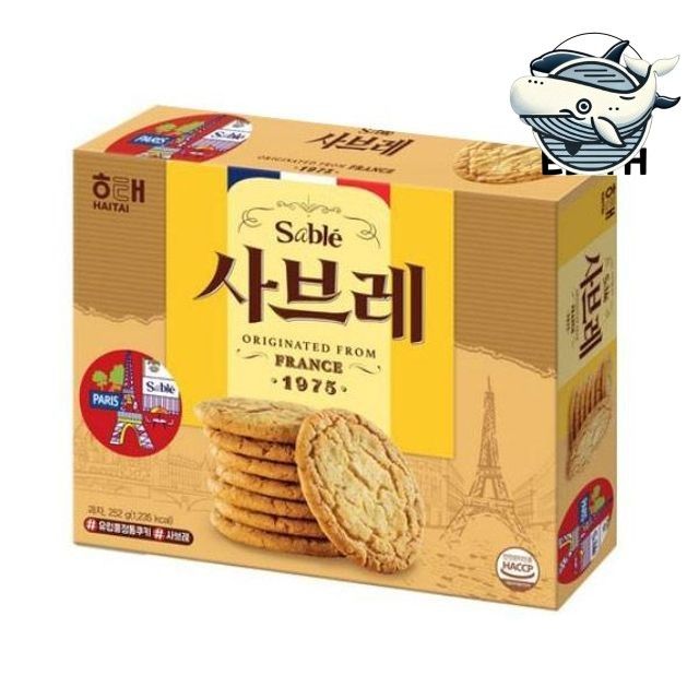 바삭한 과자 스낵 입체 간식 해태 사브레