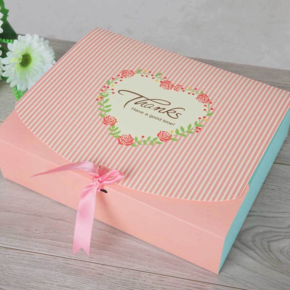핑크리본 선물상자 쿠키포장상자 기프트박스