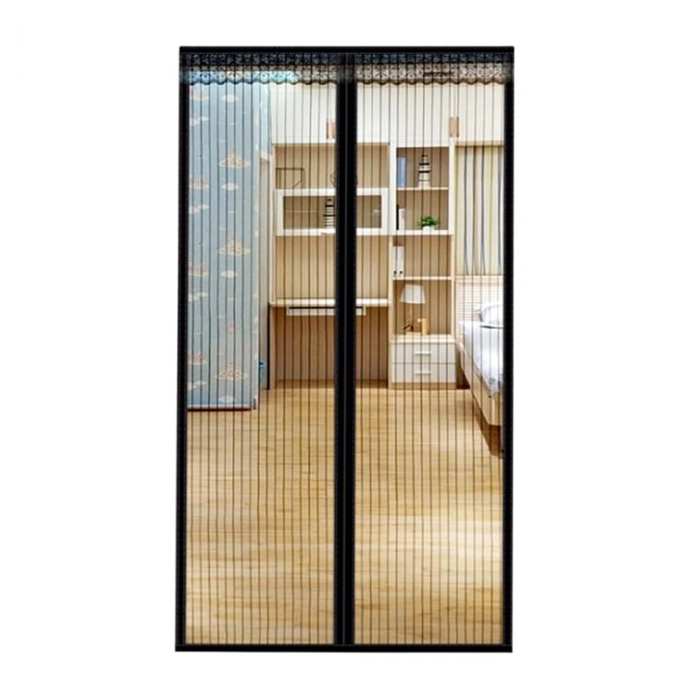 스트라이프 문 모기장 100x220cm 블랙