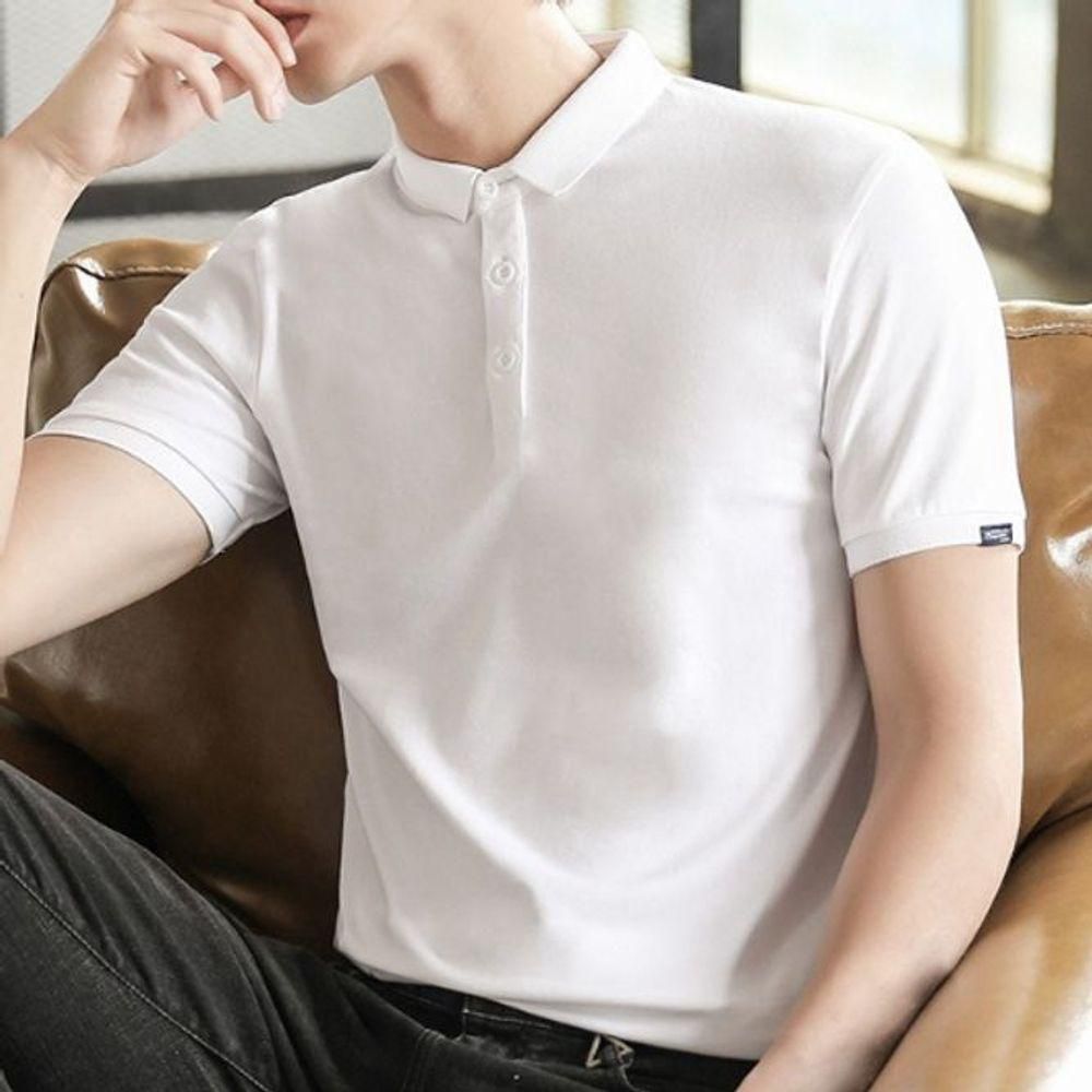 무지티 남자 셔츠 옷 슬림핏 카라티 반팔 4컬러 여름