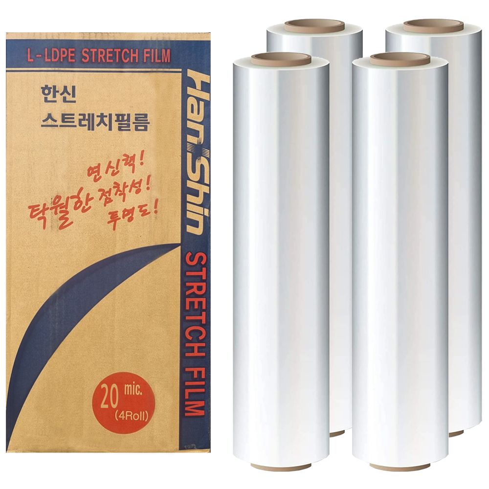 한신 스트레치필름 공업용랩 20mic/500mm/300M 4개입