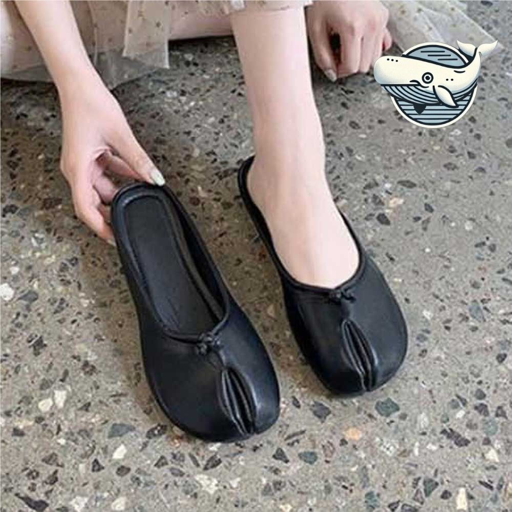 우아한 발가락 디자인 캐주얼 블로퍼 슬리퍼