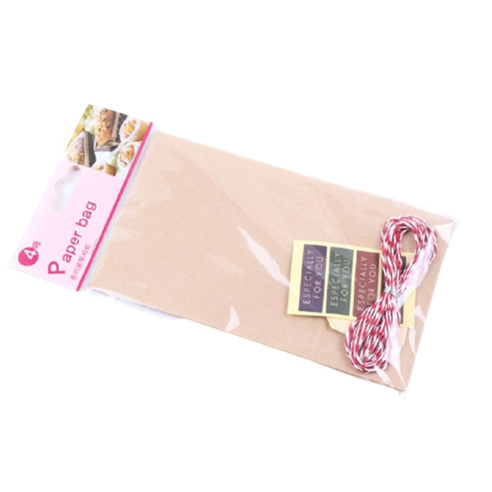 쿠키 초콜릿 선물포장 종이봉투 페이퍼백 세트 4P