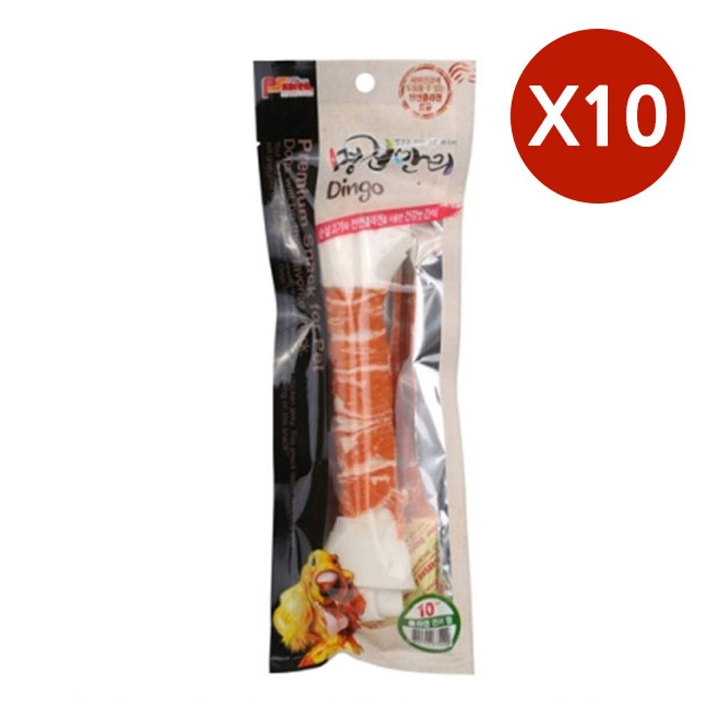 콜라겐 개껌 애견 일상 10용 연어 10P 강아지 육포 간