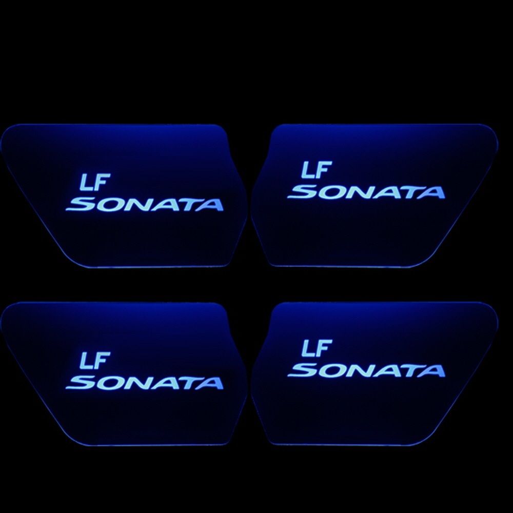 LF 소나타 도어 캐치 LED 플레이트 4P 세트 차량 용품