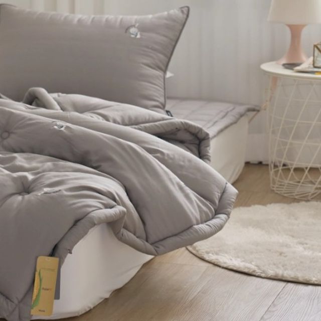 비숑 텐셀 모달 차렵이불 그레이 Q 200 x 230