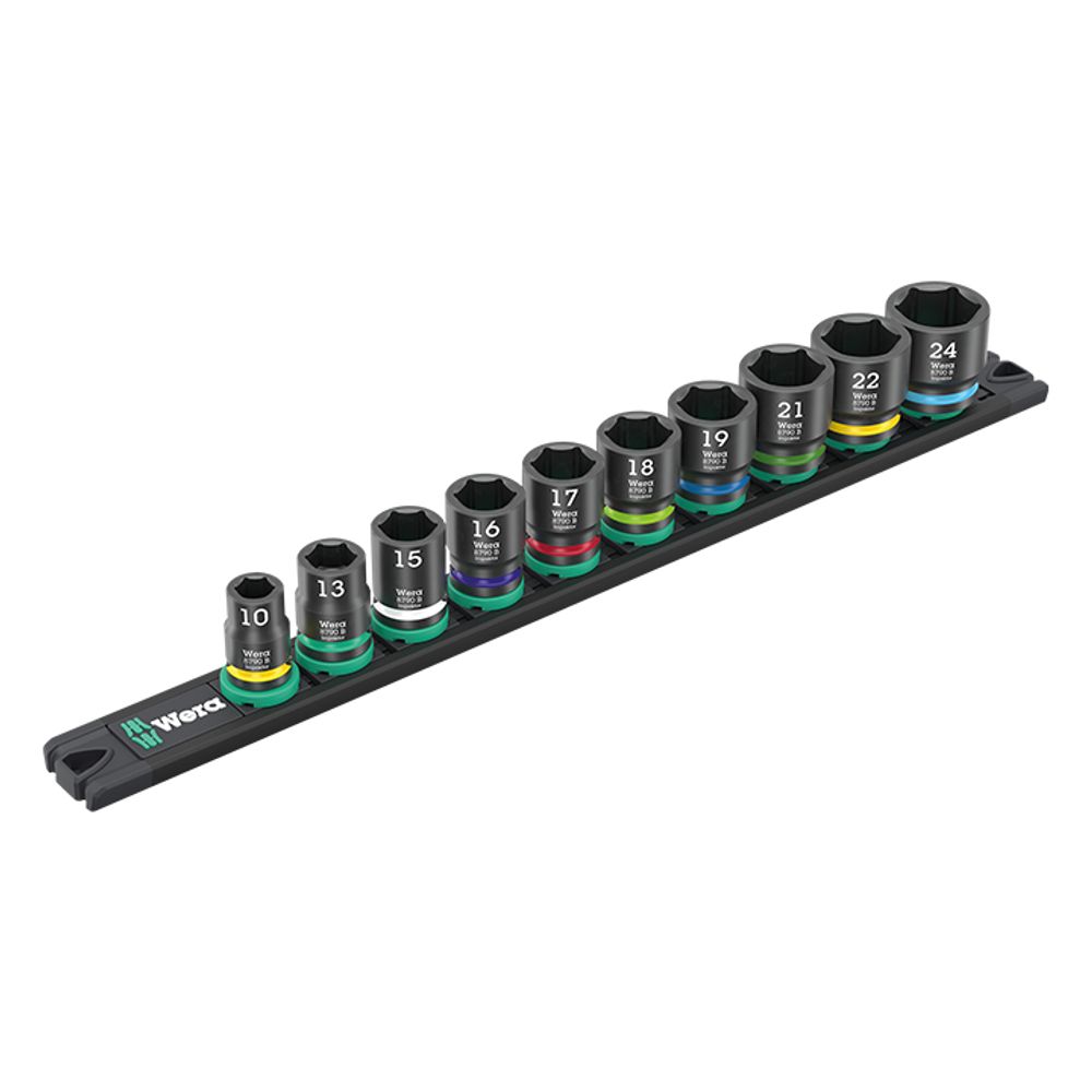 WERA 자석레일 임팩소켓세트(9607 Magnetic Rail B
