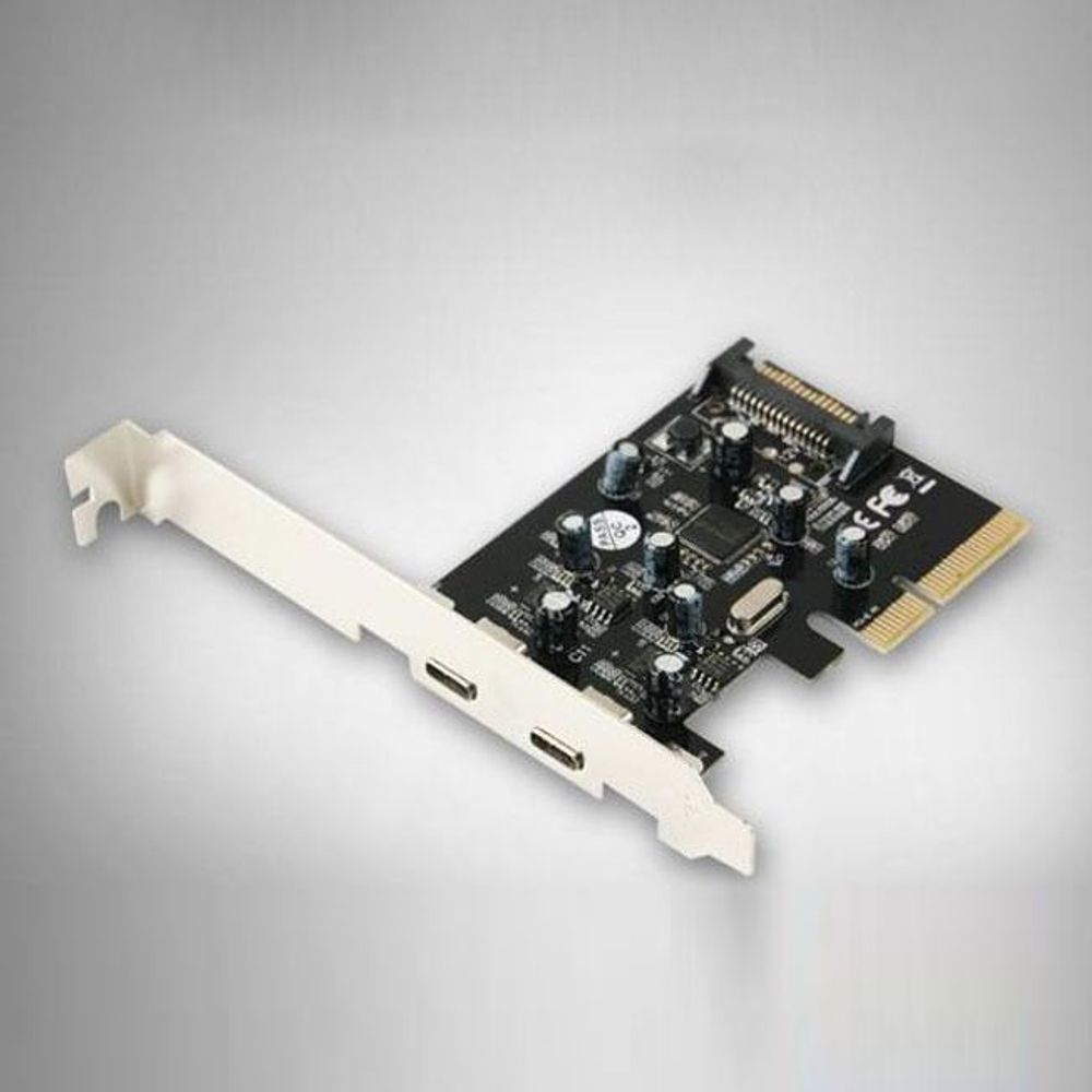 C타입 확장 카드 PCI-E배속 컴퓨터 C포트 확장 2포트