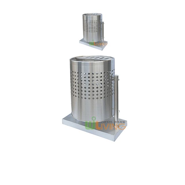 외부에서 사용하기 좋은 110L 재떨이 휴지통 X 2개입